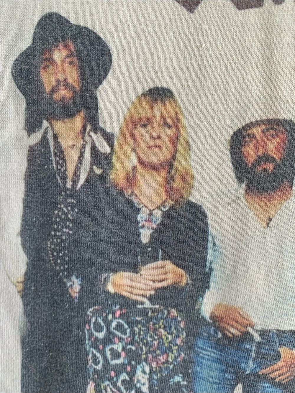 Fleetwood Mac Tan/Cream Tee Shirt, Large - Picture 5 of 10